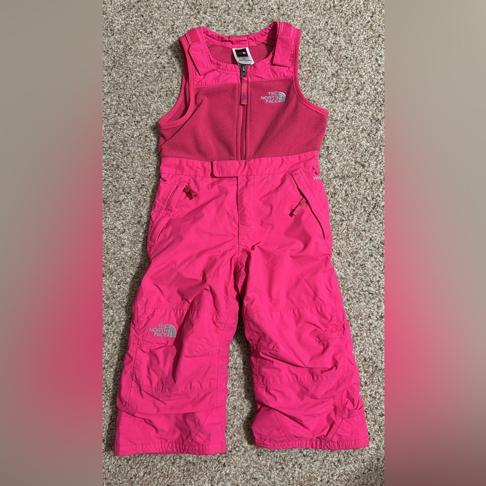 The North Face 2T Snow Suit Snow Bib HyVent Pink Toddler